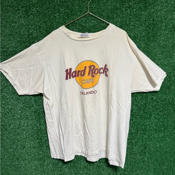 Hard Rock Cafe Other - Hard Rock Cafe Classic Logo Tee - Cream and Red
